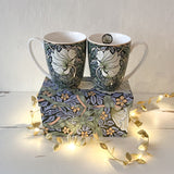 Two cups William Morris - Pimpernel. Dessin Design