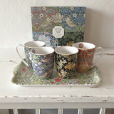 William Morris - Gift Box with 4 cups. Tray. Dessin Design