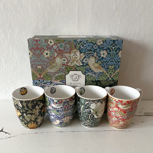 William Morris - Box with 4 cups. Dessin Design