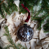 Christmas glass bauble - Brown