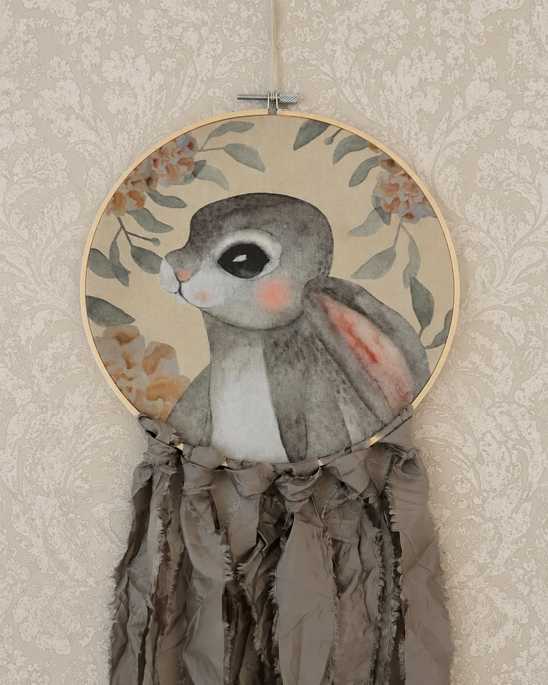 Kaninporträtt - Grå - DessinDesign