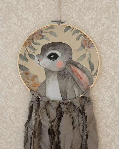 Kaninporträtt - Grå - DessinDesign