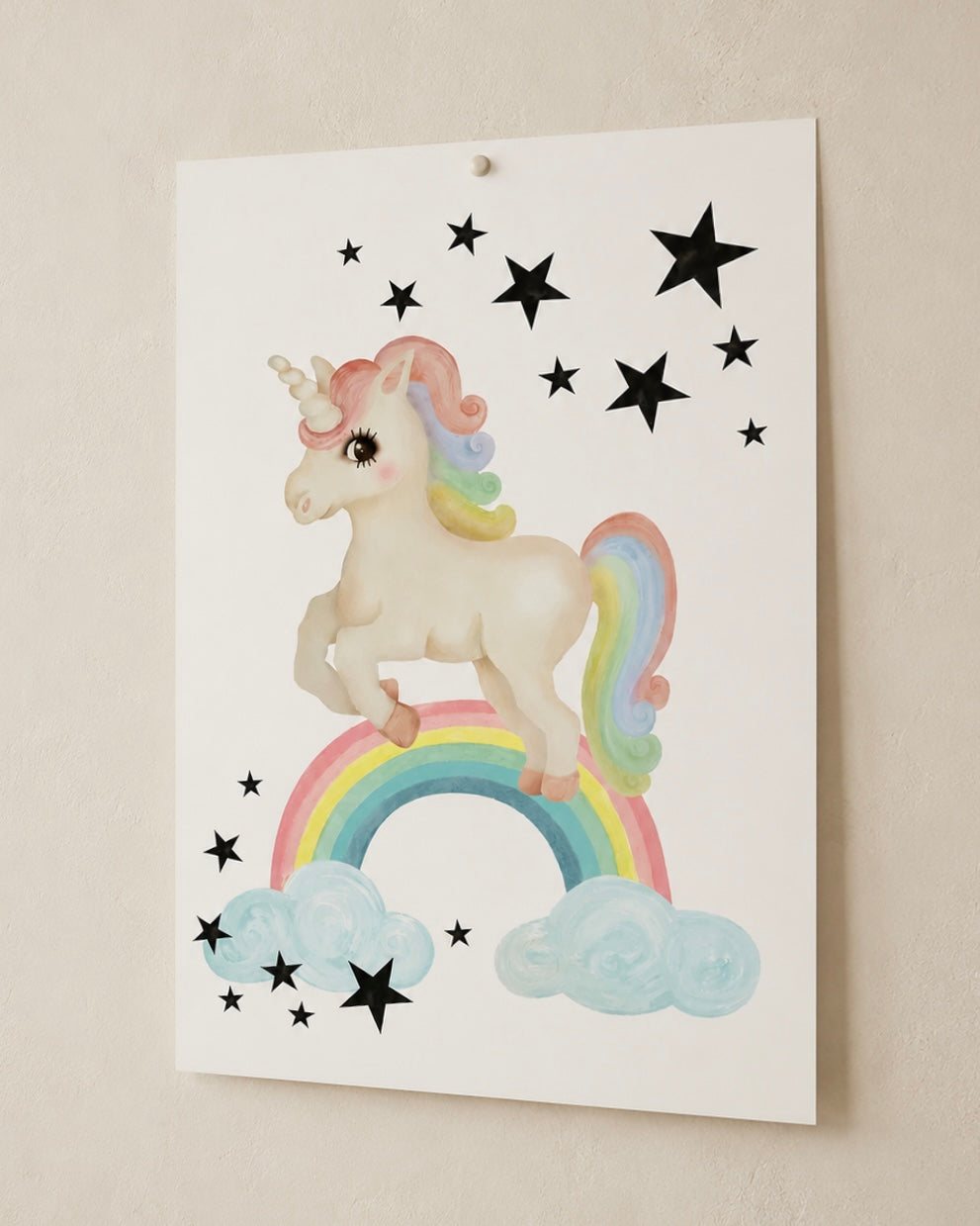 Poster - Enhörning - DessinDesign