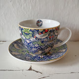 Tea cup William Morris - Strawberry Thief blue