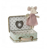 Maileg - Guardian Angel Mouse in Suitcase. 