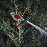 Christmas bauble - bird with clip