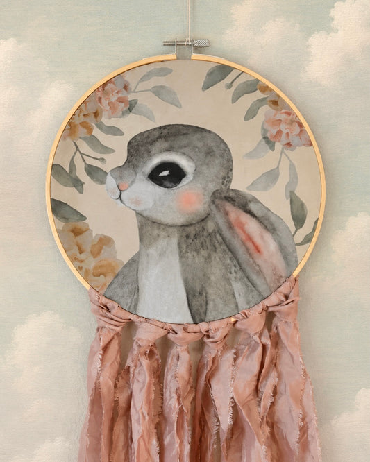 Kaninporträtt - Rosa - DessinDesign