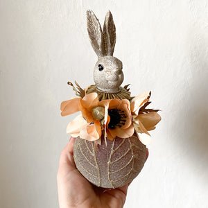 Rabbit Christmas ornament - Flowers