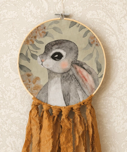 Kaninporträtt - Brun - DessinDesign