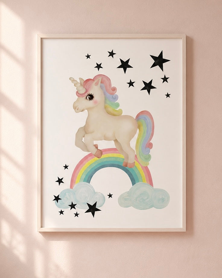 Poster - Enhörning - DessinDesign