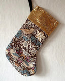 Julstrumpa - Strawberry Thief, brun DessinDesign