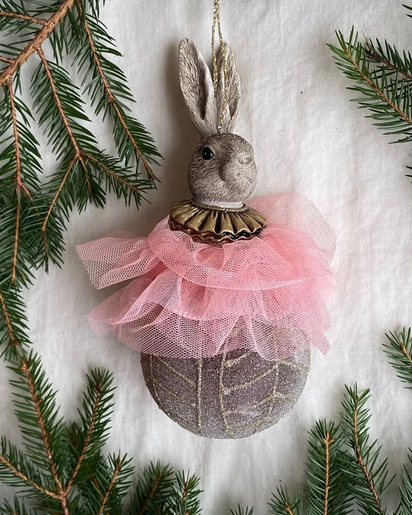 Kanin julprydnad - Tyll DessinDesign