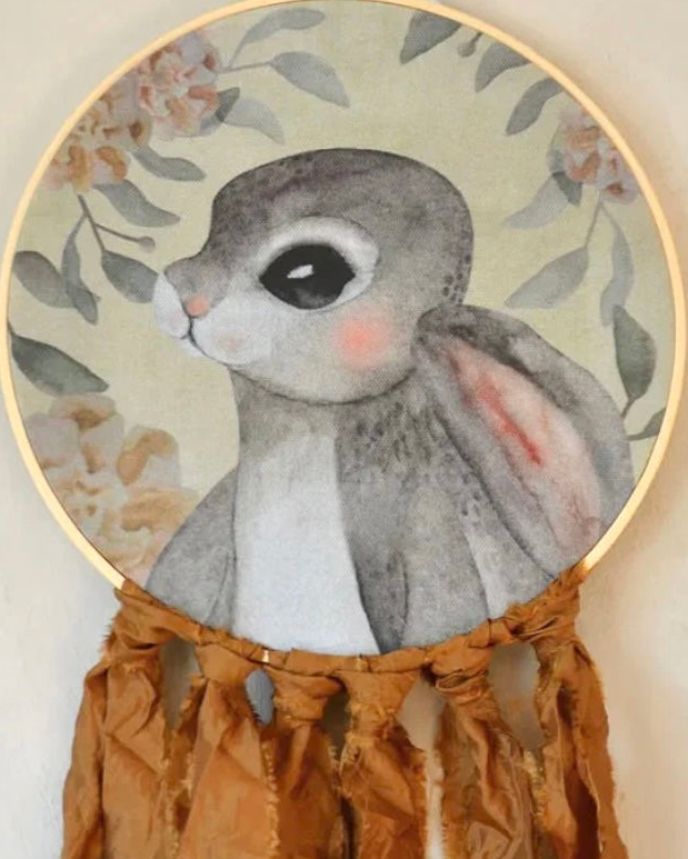Kaninporträtt - Brun - DessinDesign