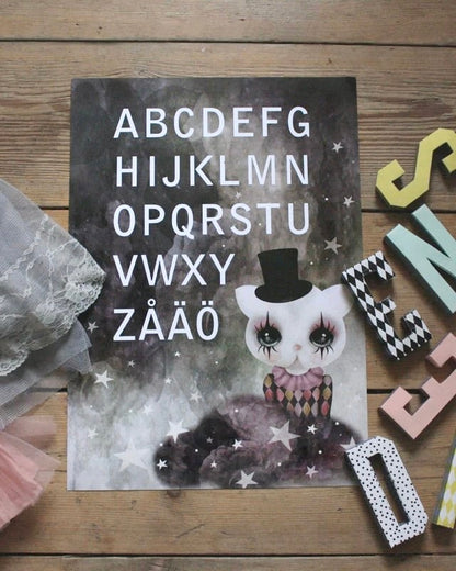 ABC - Clown-katt, A3 - DessinDesign