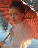 Volangkrage av tyll - Rosa DessinDesign