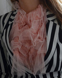 Volangkrage av tyll - Rosa DessinDesign