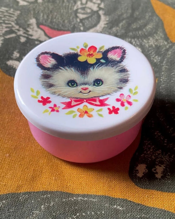 Rund retro burk - Katt DessinDesign