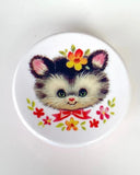 Rund retro burk - Katt DessinDesign