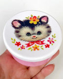 Rund retro burk - Katt DessinDesign