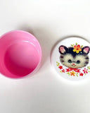 Rund retro burk - Katt DessinDesign