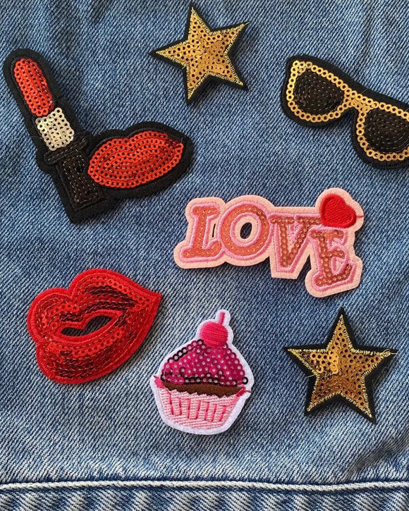 Tyglappar med paljetter DessinDesign