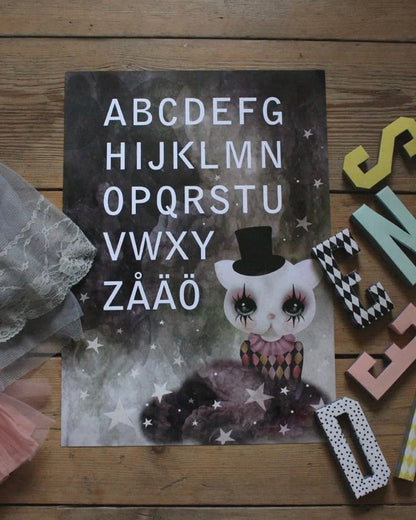 ABC - Clown-katt, A4 DessinDesign