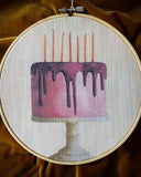 Tygtavla - Mauve DessinDesign