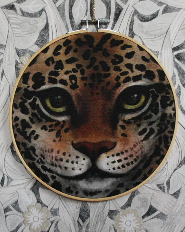 Tygtavla - Leopardansikte DessinDesign