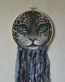 Tygtavla - Snöleopardansikte DessinDesign