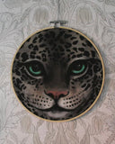 Tygtavla - Snöleopardansikte DessinDesign