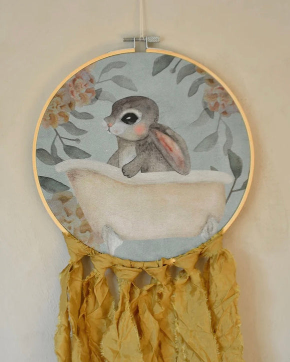 Tygtavla, Badkarskanin - Blå DessinDesign