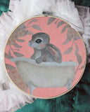 Tygtavla, Badkarskanin - Korall DessinDesign