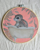 Tygtavla, Badkarskanin - Korall DessinDesign