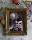 Miniposter - Clownkatt, grå DessinDesign