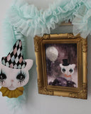 Miniposter - Clownkatt, grå DessinDesign