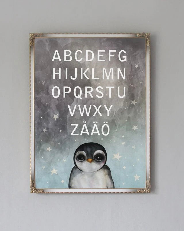 ABC - Pingvin, A4 DessinDesign