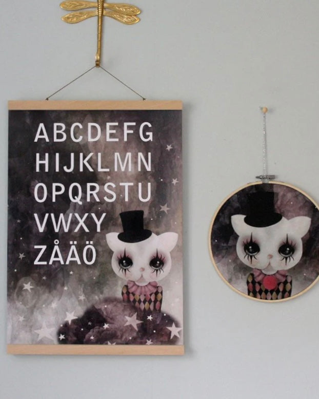 ABC - Clown-katt, A4 DessinDesign