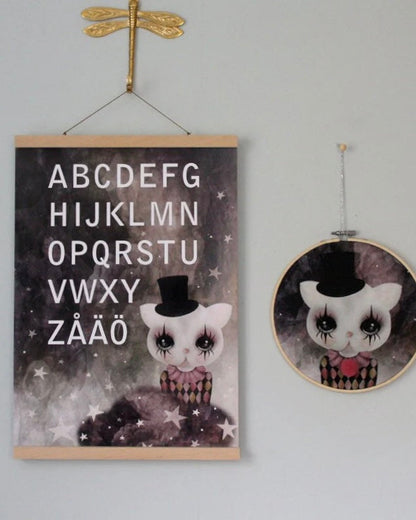 ABC - Clown-katt, A3 DessinDesign