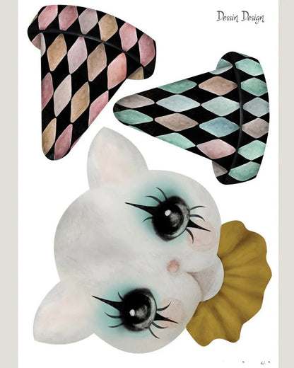 Sprattelgubbe, "Jumping Jack" - Clownkatt DessinDesign