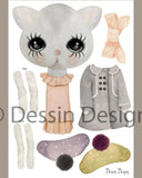 Sprattelgubbe, "Jumping Jack" - Katt DessinDesign