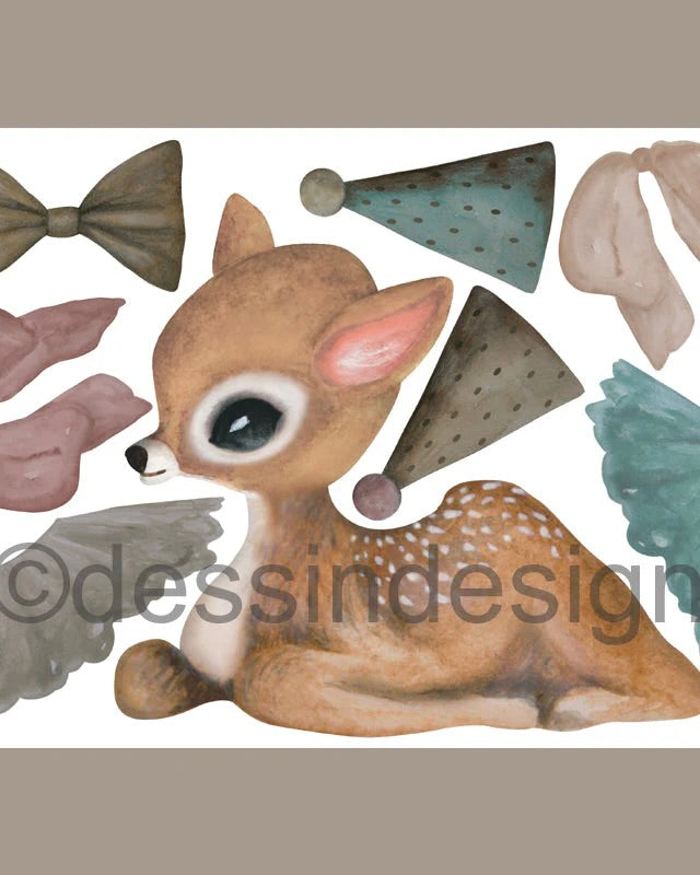 Sprattelgubbe, "Jumping Jack" - Liggande Bambi DessinDesign