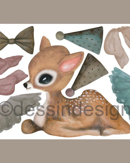 Sprattelgubbe, "Jumping Jack" - Liggande Bambi DessinDesign