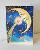 Födelsedagskort med glitter - Måne DessinDesign