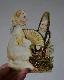 3D kort - Katt med spegel DessinDesign