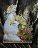 3D kort - Katt med spegel DessinDesign