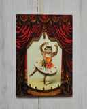 3D kort - Kattballerina DessinDesign