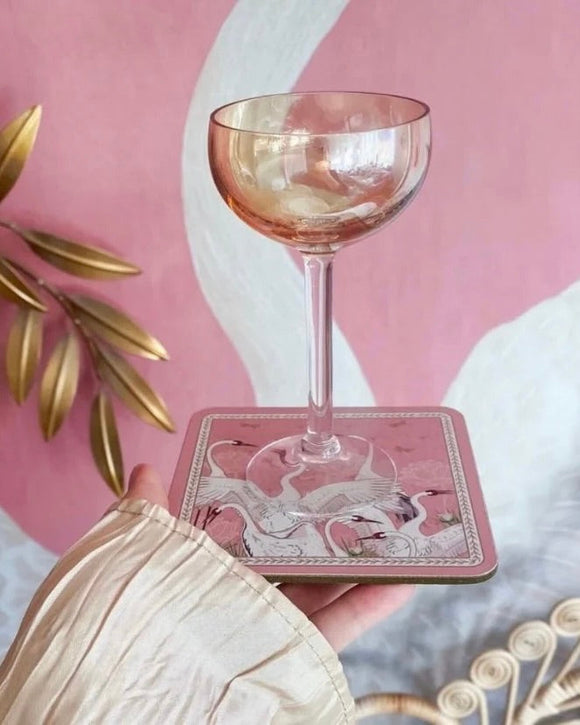 Glasunderlägg - Dansande tranor DessinDesign