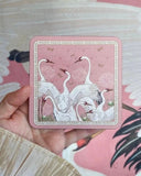 Glasunderlägg - Dansande tranor DessinDesign