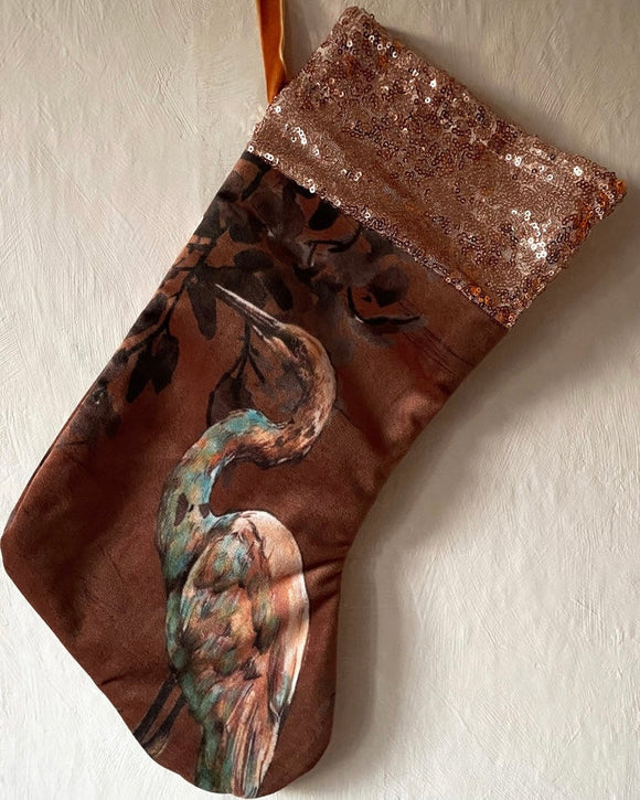 Julstrumpa - Sammet och paljett DessinDesign