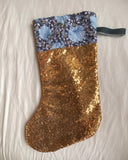 Julstrumpa - Guldglitter DessinDesign